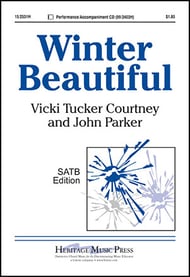 Winter Beautiful SATB choral sheet music cover Thumbnail